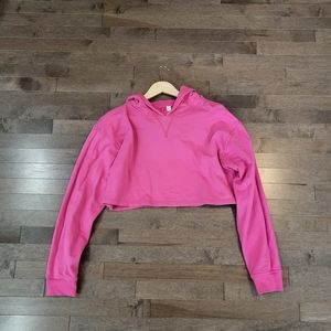 Lululemon athletica - sonic pink crop hoodie sweatshirt